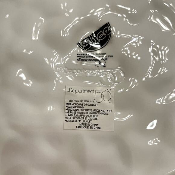 DEPARTMENT 56 Banana Kiwi Slice Platter Serving Tray Banana Handles - Picture 5 of 5